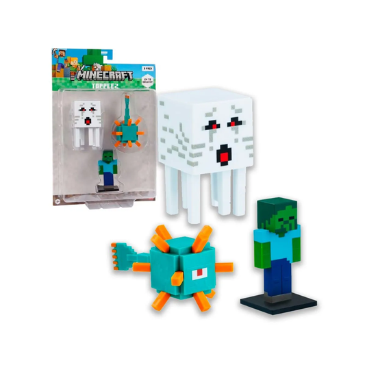 Figura Coleccionable X3 Minecraft Caffaro