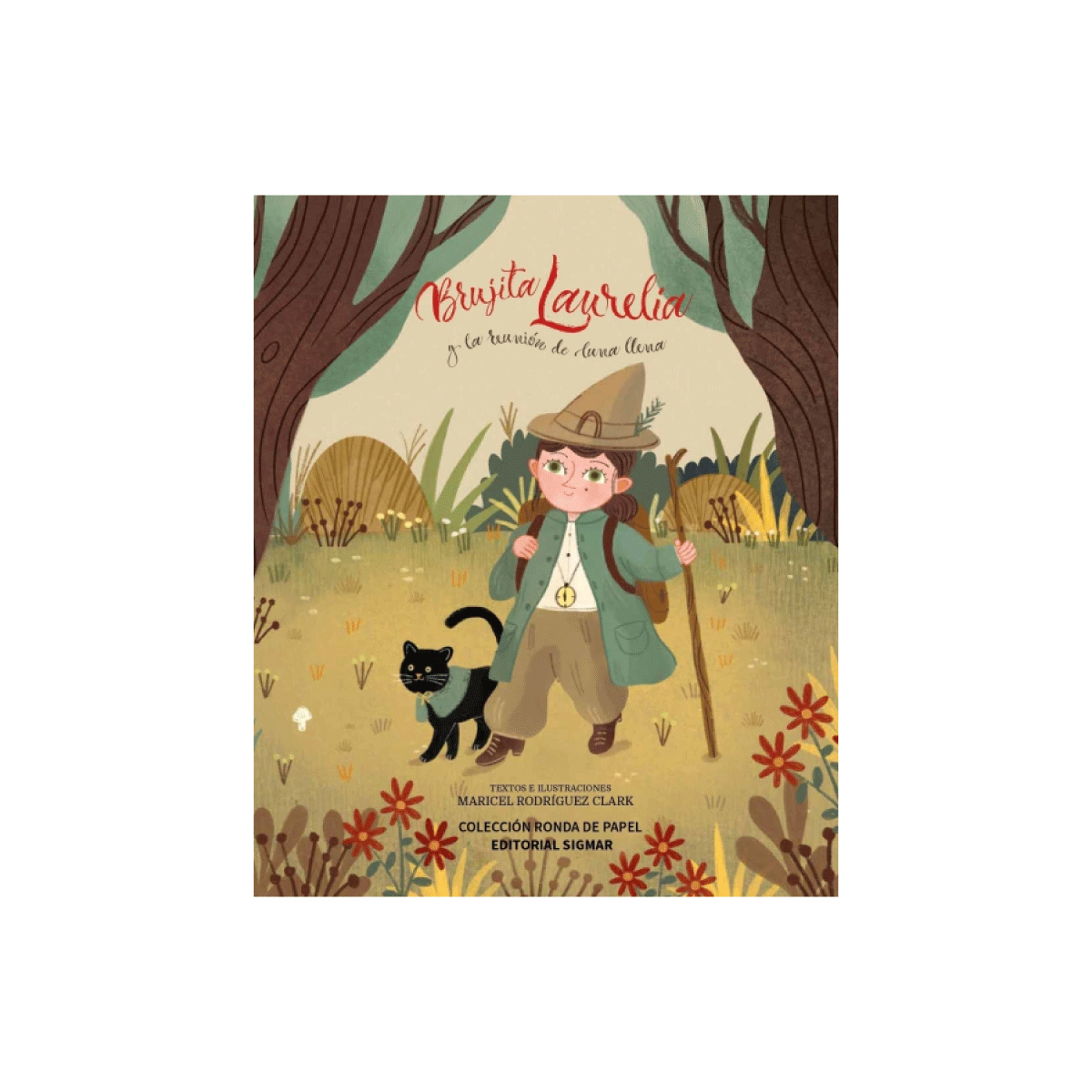 Libro Brujita Laurelia Y la Reunión De Luna Llena- Colección De Papel
