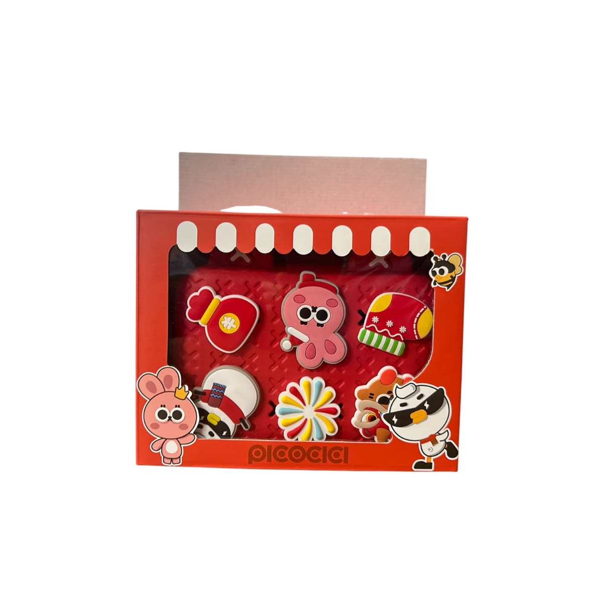 Bolso Bandolera de EVA con Pines Rojo