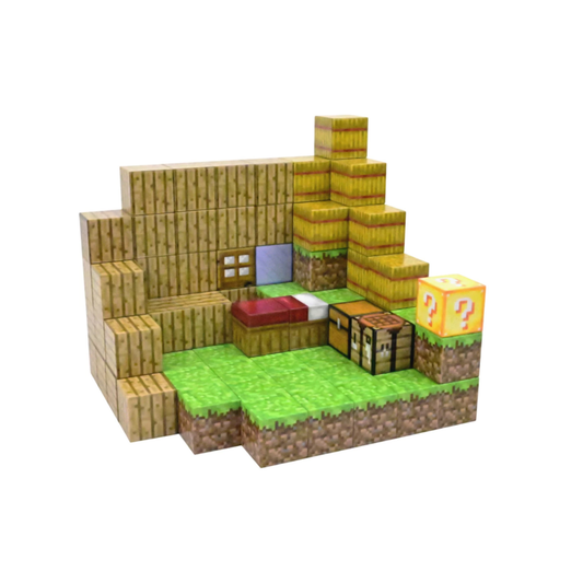 Cubos Magnéticos Minecraft Casa de Aldea 100 piezas T084