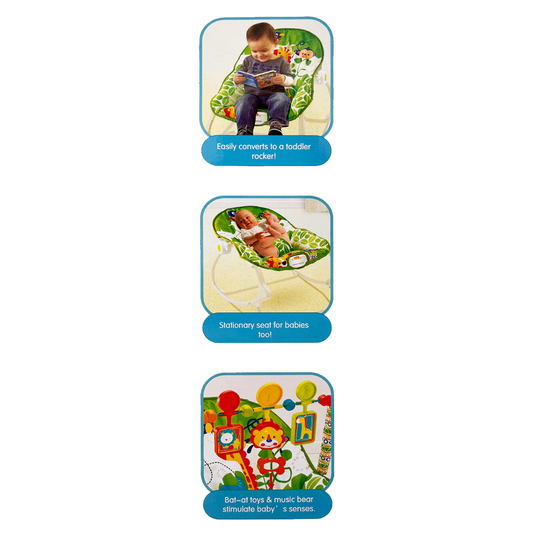 Mecedora Reclinable Con Vibración Color Verde