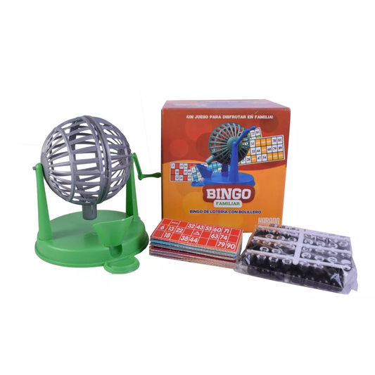 Juego de Mesa Tómbola Con Bolillero Habano