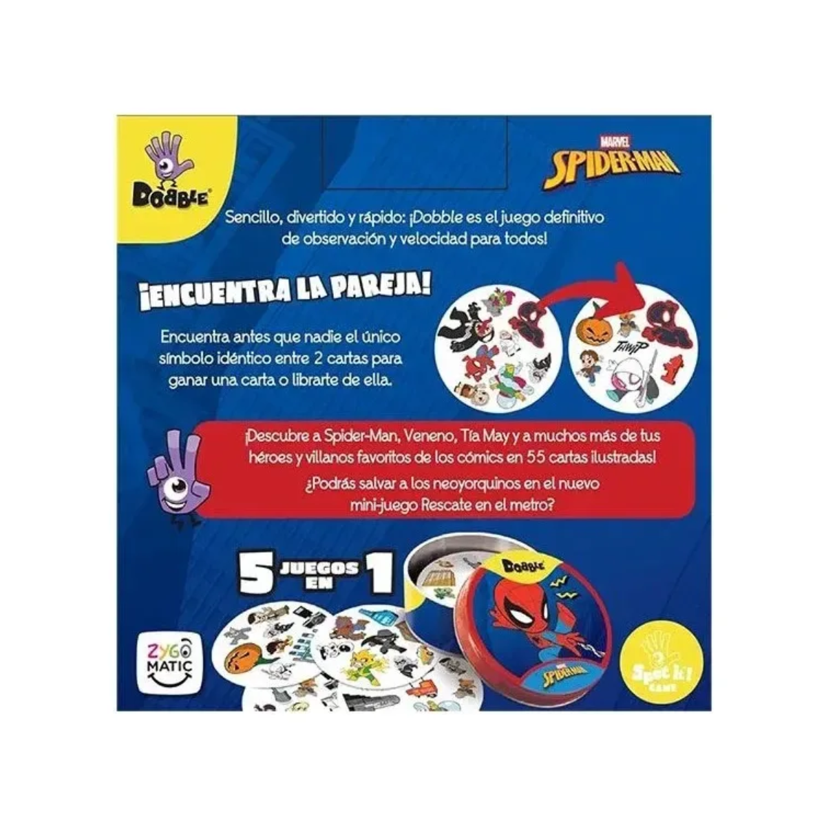 Juego de Mesa Dobble Marvel Spider-Man