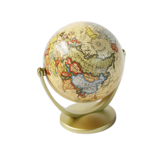 Globo Terráqueo Antiguo 10 Cm. Plow