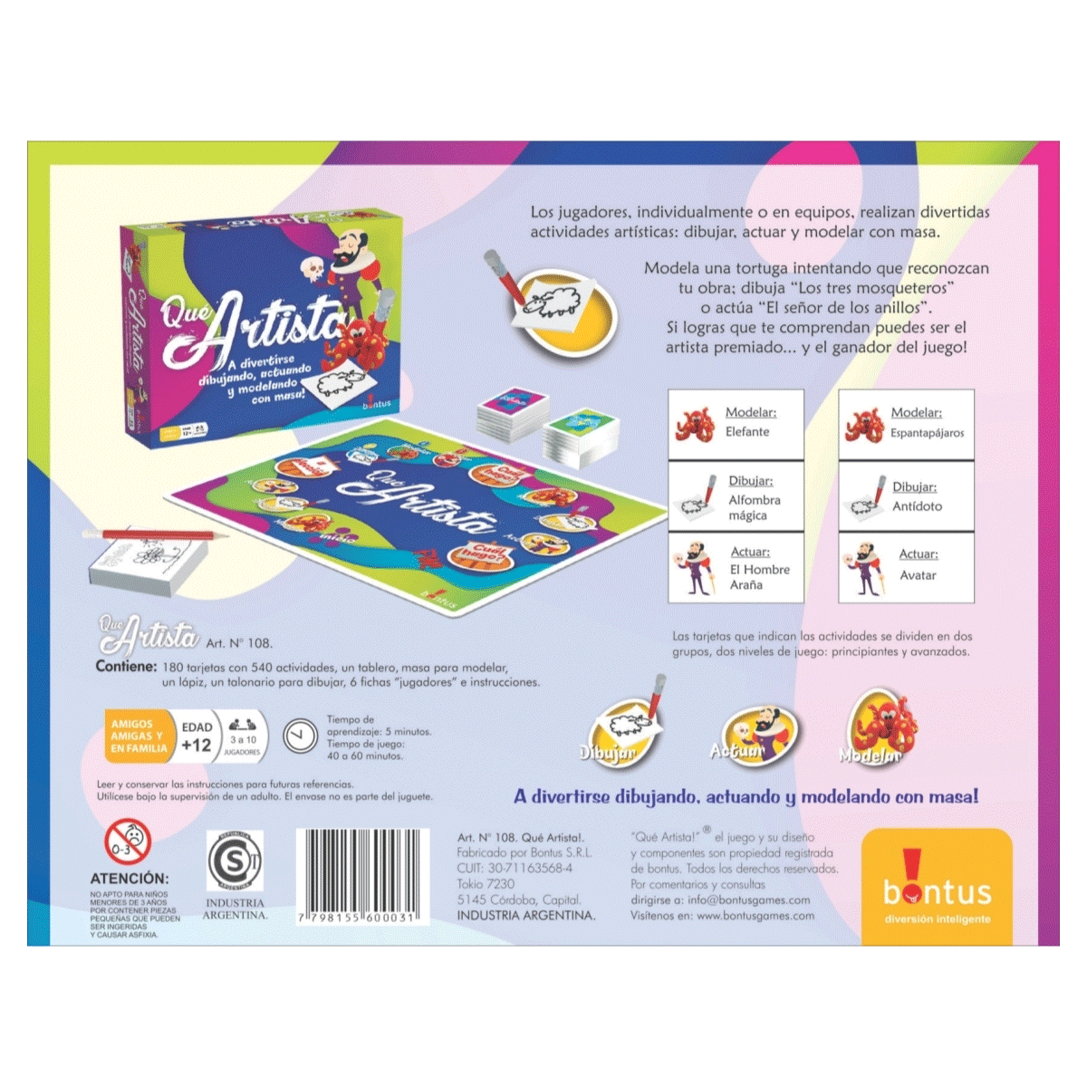 Juego De Mesa Qué Artista!