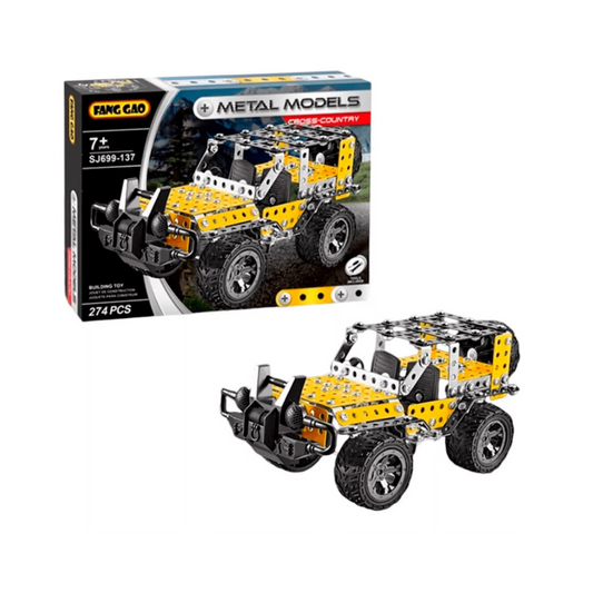 Vehículo Auto Todo Terreno Para Armar 274 Piezas Isakito