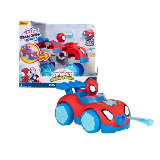 Vehículo Con Figura Spidey Mech Web Crawler Caffaro