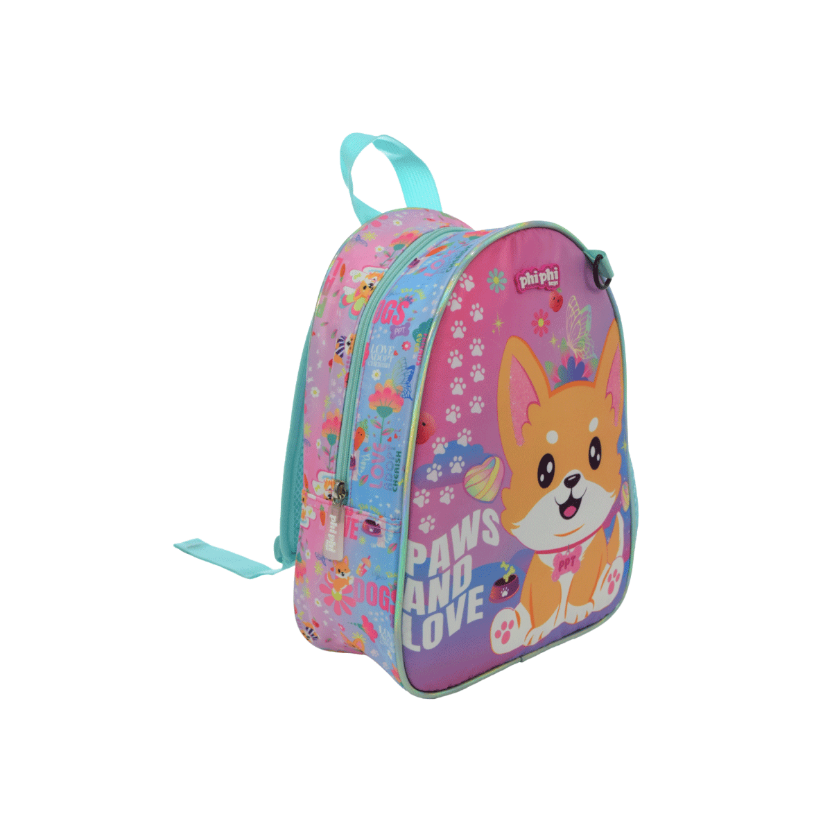 Mochila de Espalda Perro Multicolor 12 Pulgadas