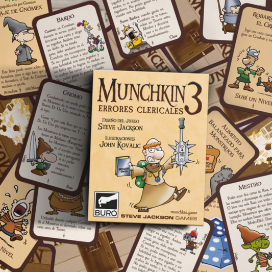 Juego De Cartas Munchkin 3: Errores Clericales Expansión Buró