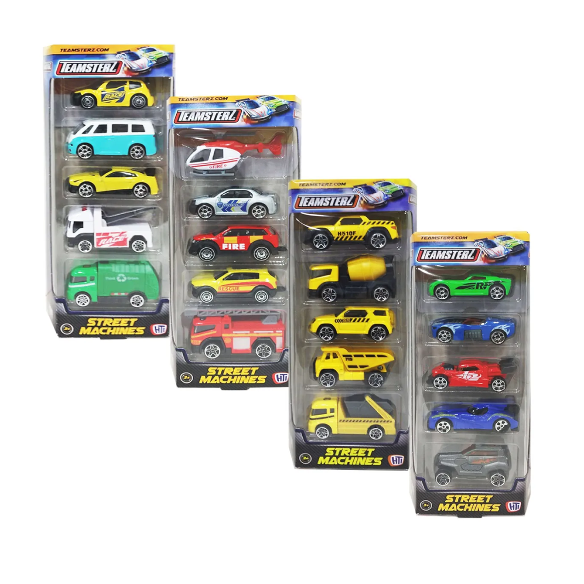 Autos De Metal Teamsterz Pack x5 Wabro