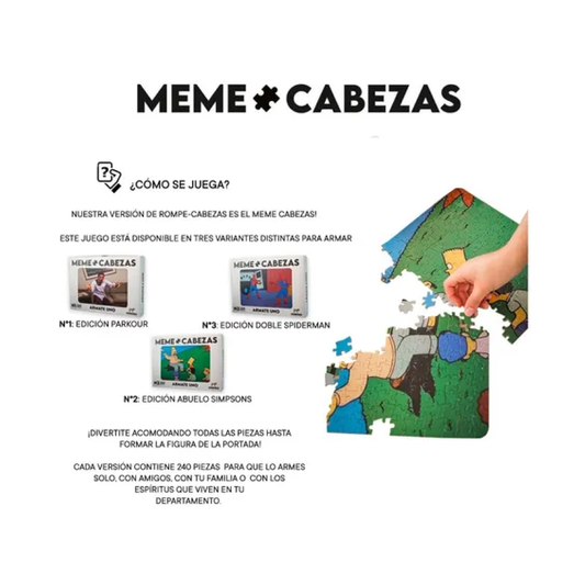 Rompecabezas Memes Cabezas Edición Parkour 240 Piezas