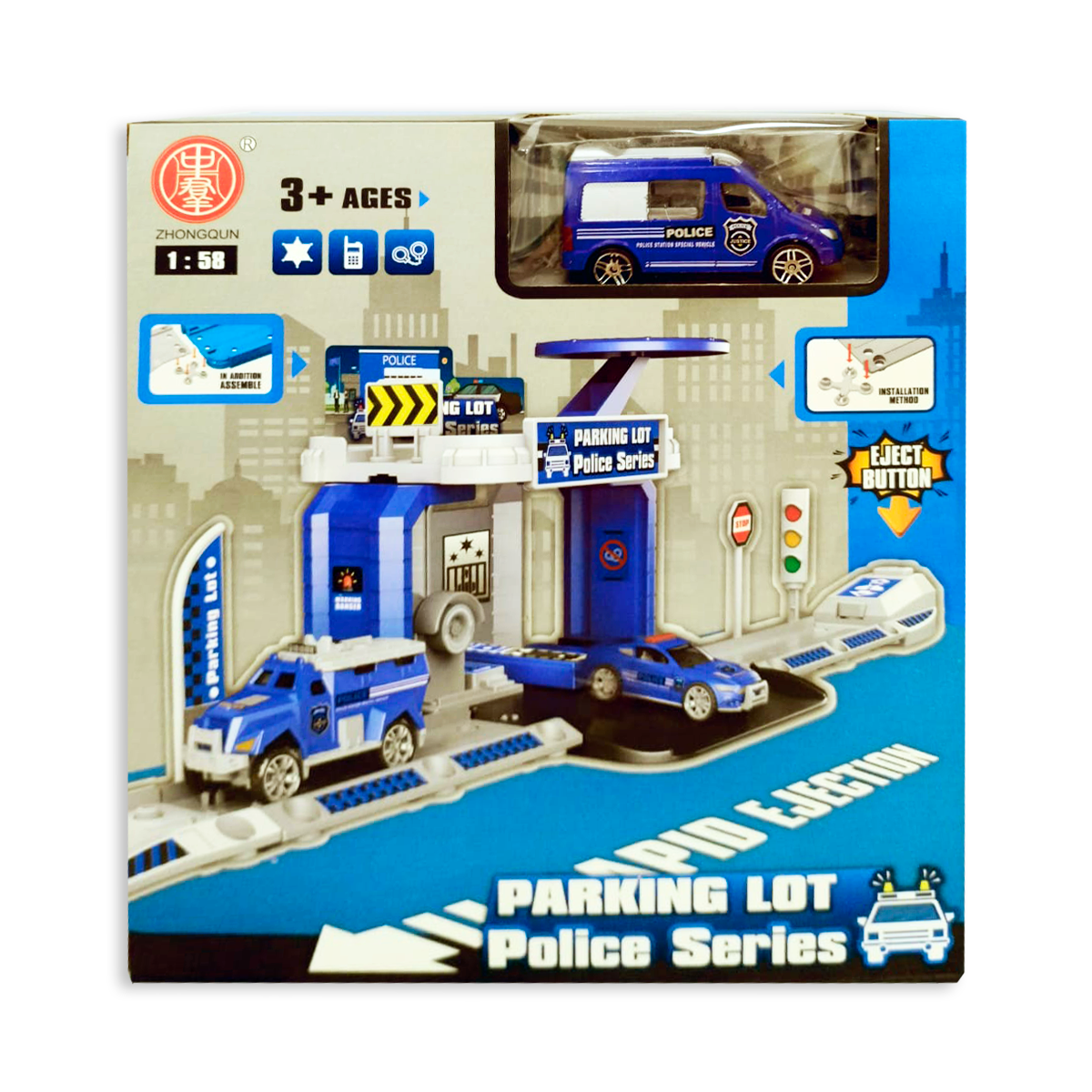 Vehículos Estacionamiento De Policía