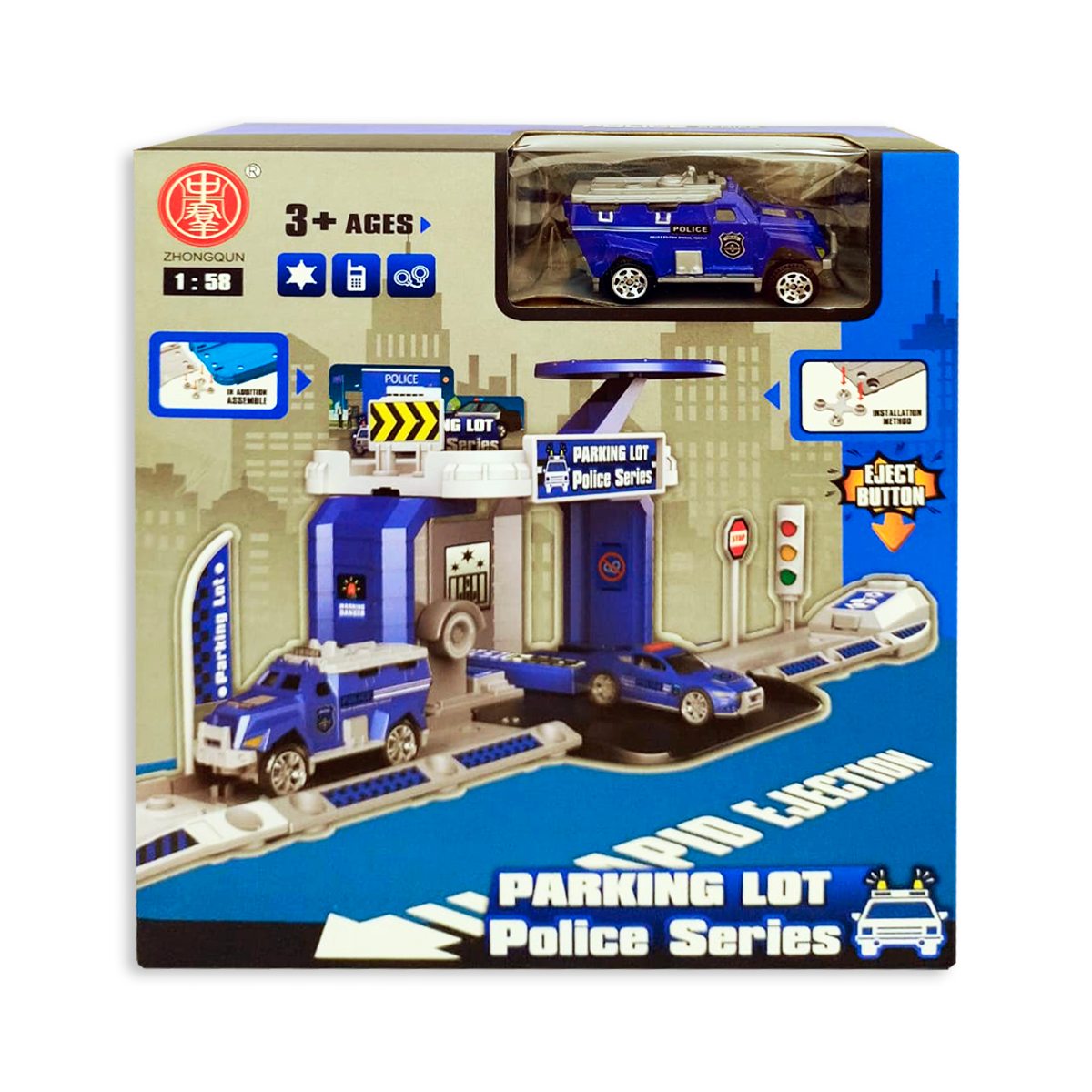 Vehículos Estacionamiento De Policía