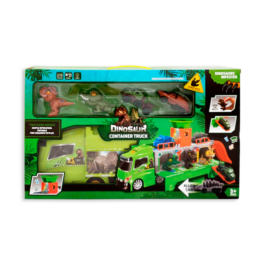 Camión Con Dinosaurios Con Luz Y Sonidos