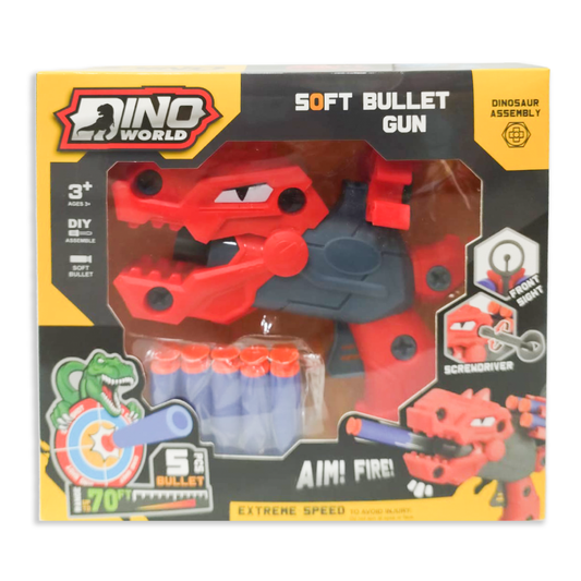 Pistola De Dardos Con Forma De Dinosaurio