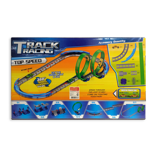 Pista De Autos Doble Loop Vuelta 360