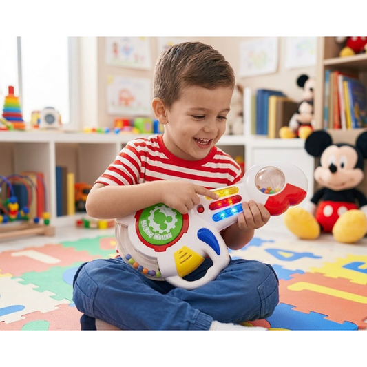 Mi Primera Guitarra Musical Mickey Mouse con Luz y Sonido