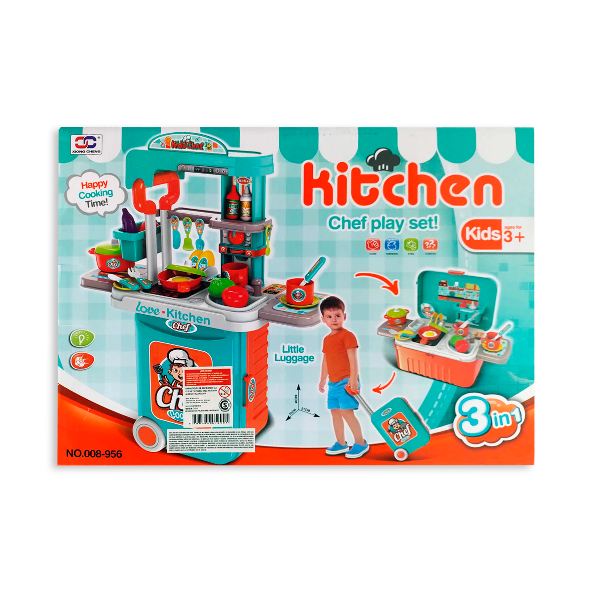 Valija Con Ruedas Set De Cocina Chef My Kitchen