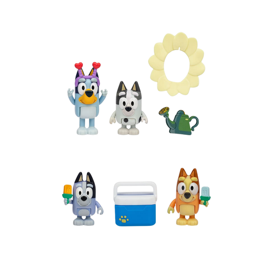 Set de Figuras de Bluey, Bingo y Amigos