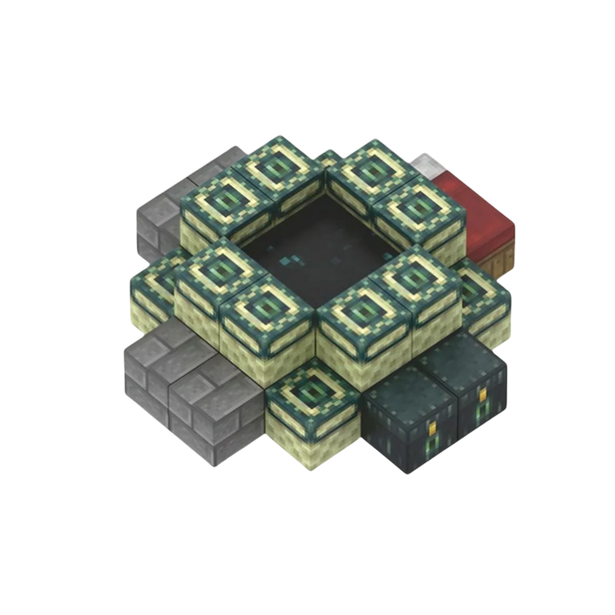 Bloques Magnéticos Para Armar 32 Piezas Estilo Minecraft End Gateway