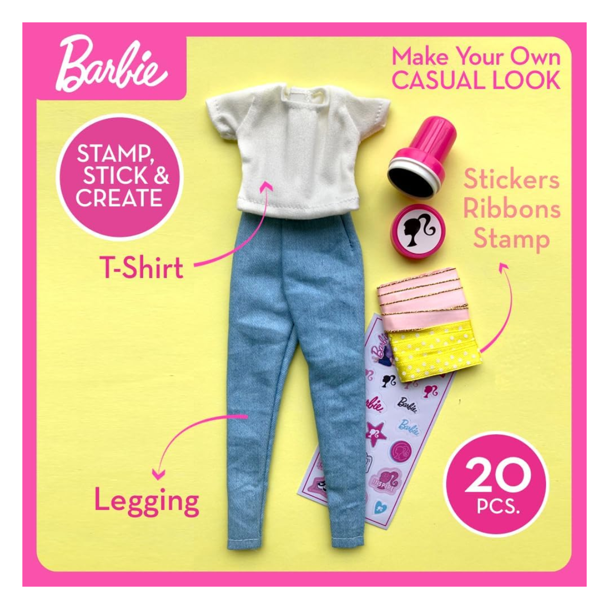 Barbie Set Ropa De Muñecas Para Diseñar Casual Look