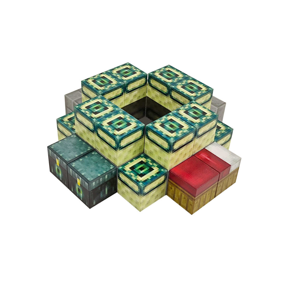Bloques Magnéticos Para Armar 32 Piezas Estilo Minecraft End Gateway
