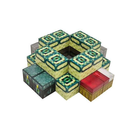 Bloques Magnéticos Para Armar 32 Piezas Estilo Minecraft End Gateway