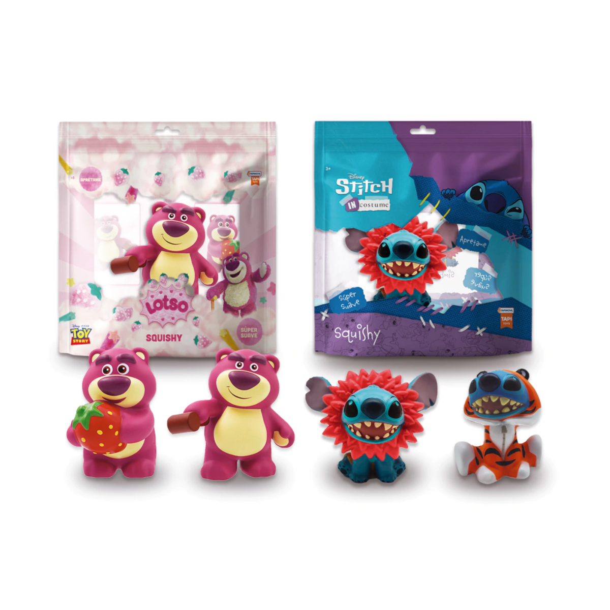 Juguete Squishy Stitch y Lotzo