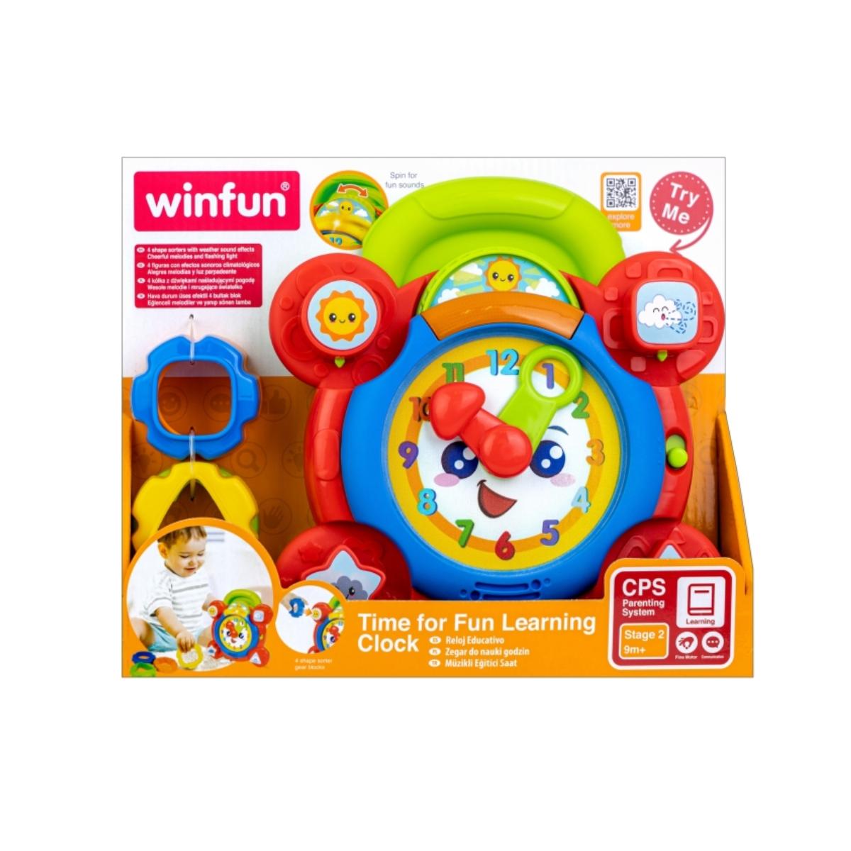 Reloj Interactivo Con Luz Y Sonido Winfun