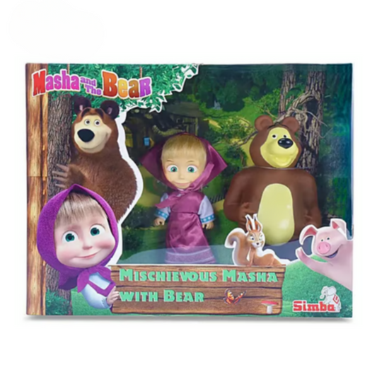 Muñeca Infantil Masha Y El Oso Set De Figura