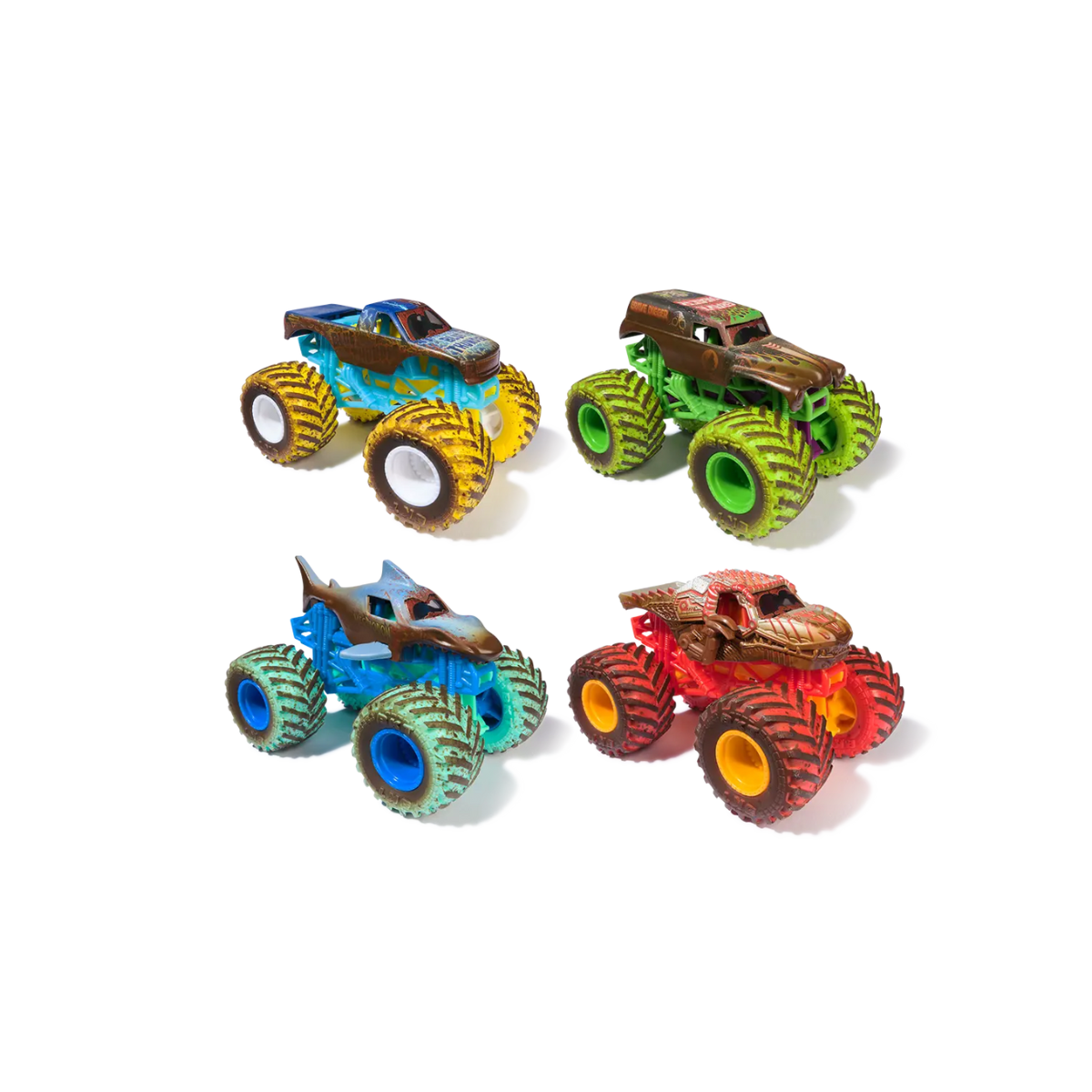 Vehículo 1:64 Mud Blasters Cambia De Color Monster Jam Vulcanita