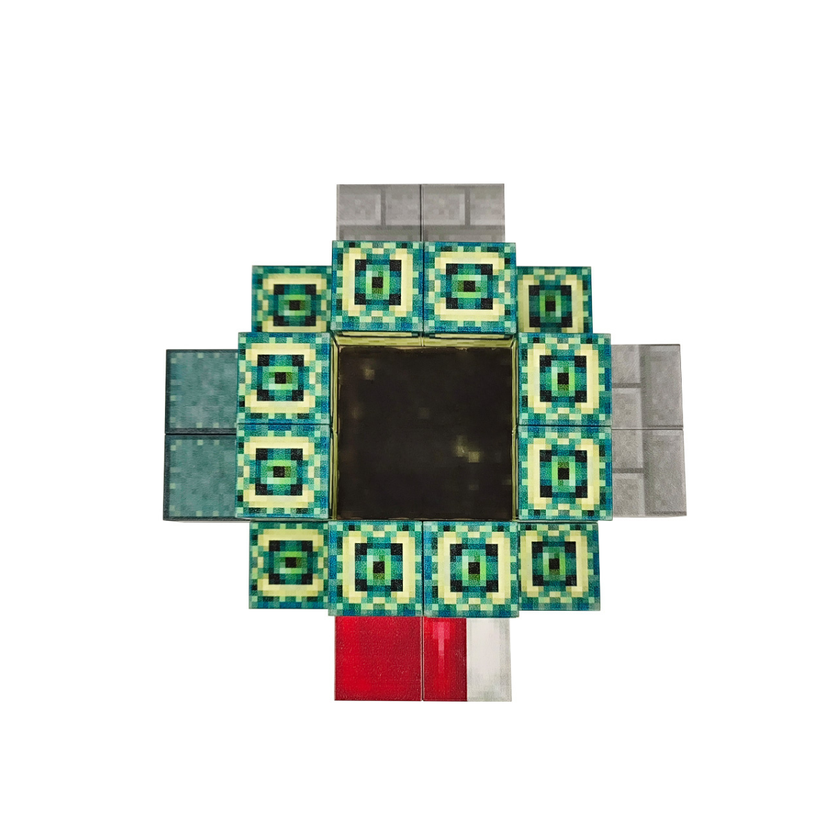Bloques Magnéticos Para Armar 32 Piezas Estilo Minecraft End Gateway