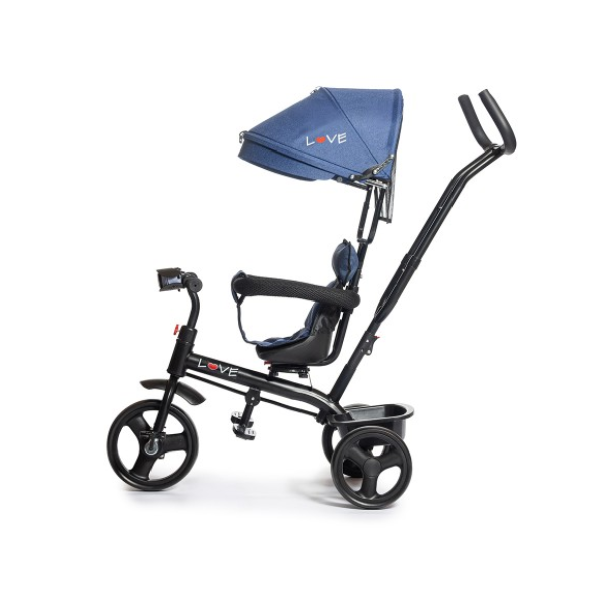 Triciclo Giro 360° Azul Con Música Y Luz Love Baby First