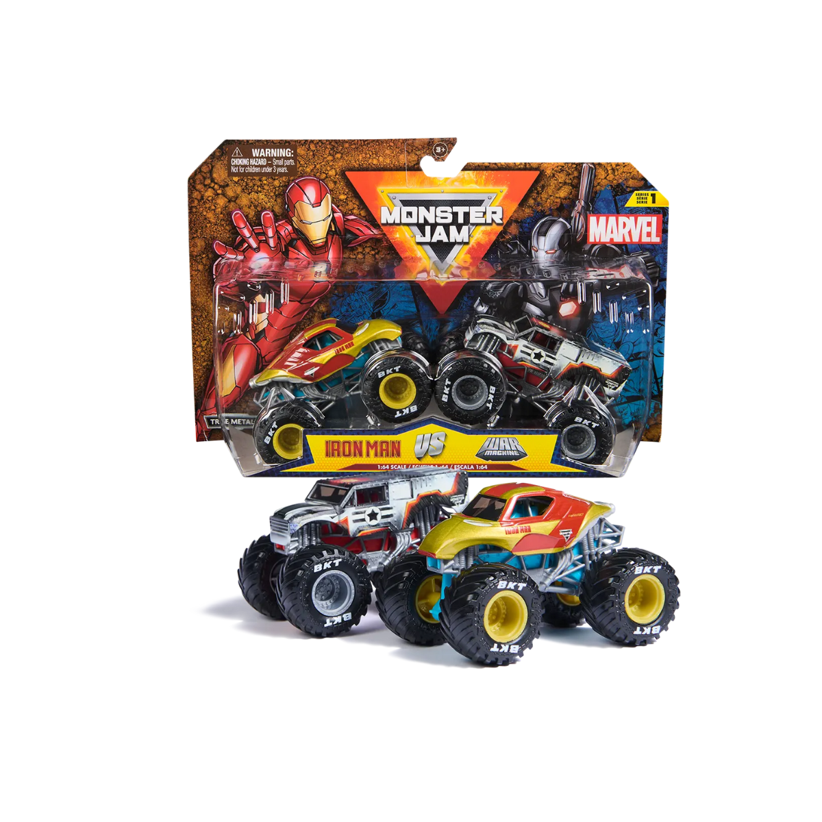 Vehículos Pack x2 Marvel Monster Jam Vulcanita