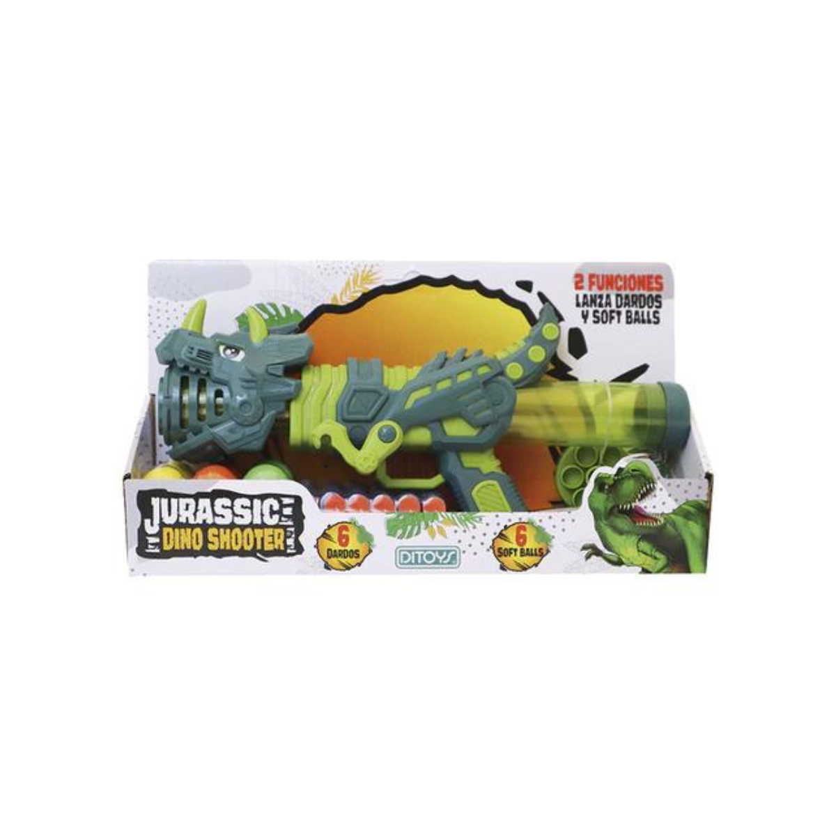 Lanza Dardos Jurassic Dino Shooter Ditoys
