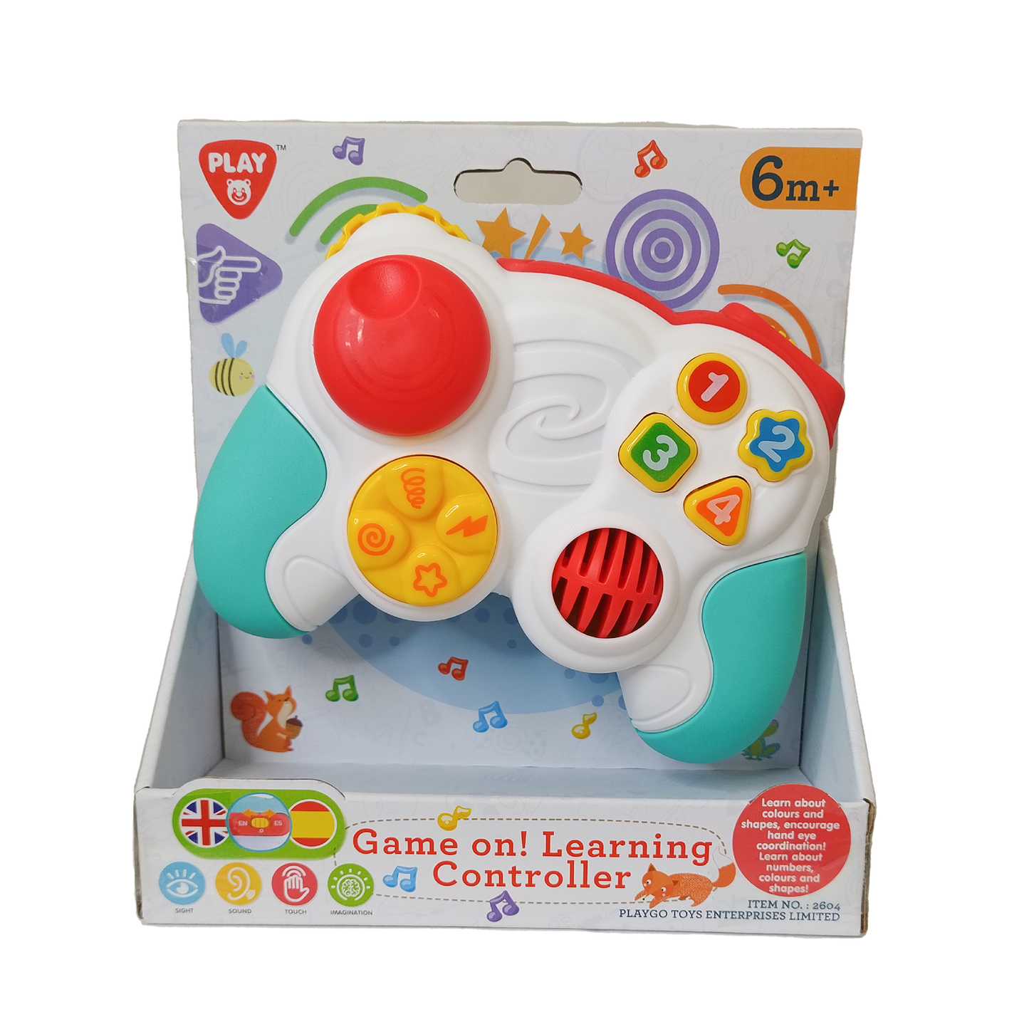 Joystick De Juguete Para Bebe Bilingüe PlayGo