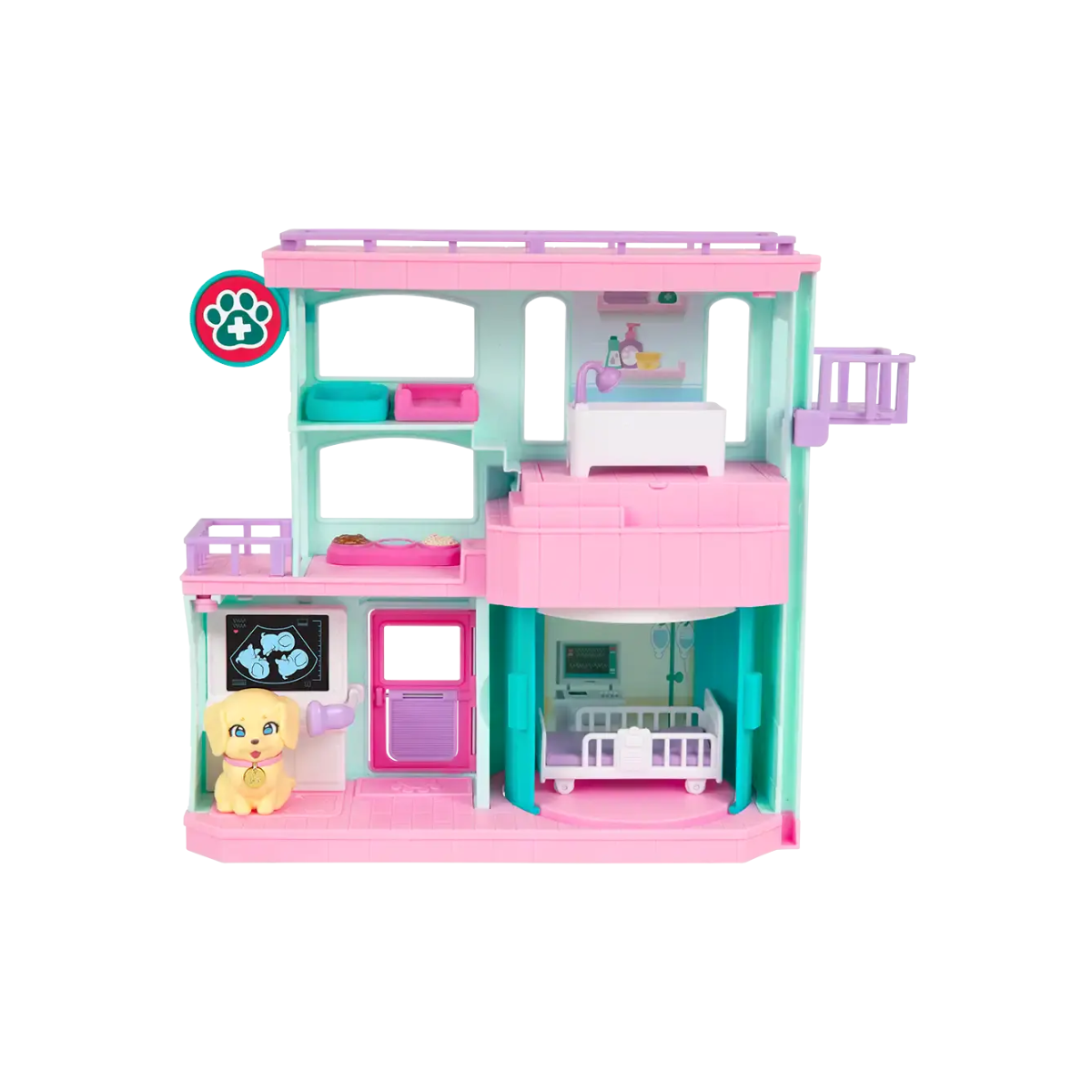 Little Live Pets Mama Surprise Families Baby Care Clinic - Clínica de Cachorros