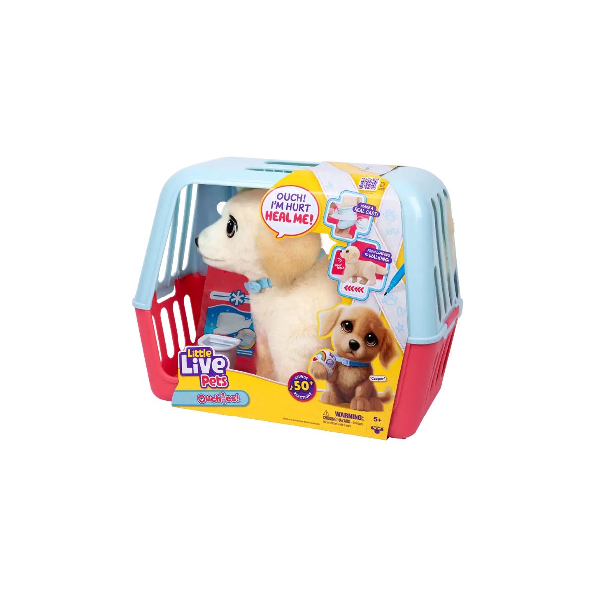 Little Live Pets Ouchies Retriever - Perrito Interactivo para Curar