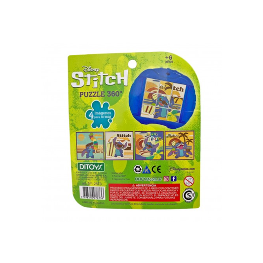 Stitch Puzzle 360 Piezas - 4 Imágenes para Armar