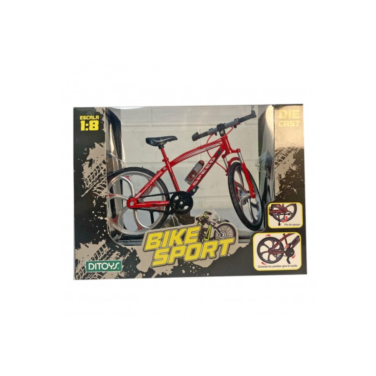 Bike Sport Ditoys - Bicicleta de Juguete con Mecanismo Funcional