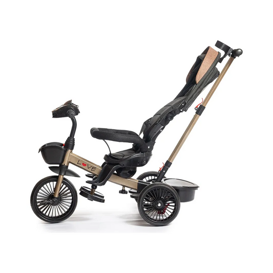 Triciclo Giro 360 Con Música Y Luz 047 Negro Love