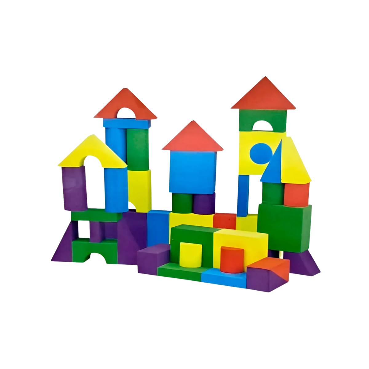 Soft Building Blocks Ditoys – Bloques Blandos Goma Eva 47 Piezas