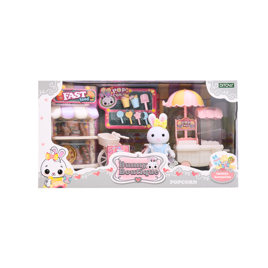 Set Figura Conejo Con Accesorios Bunny Boutique Pop Corn