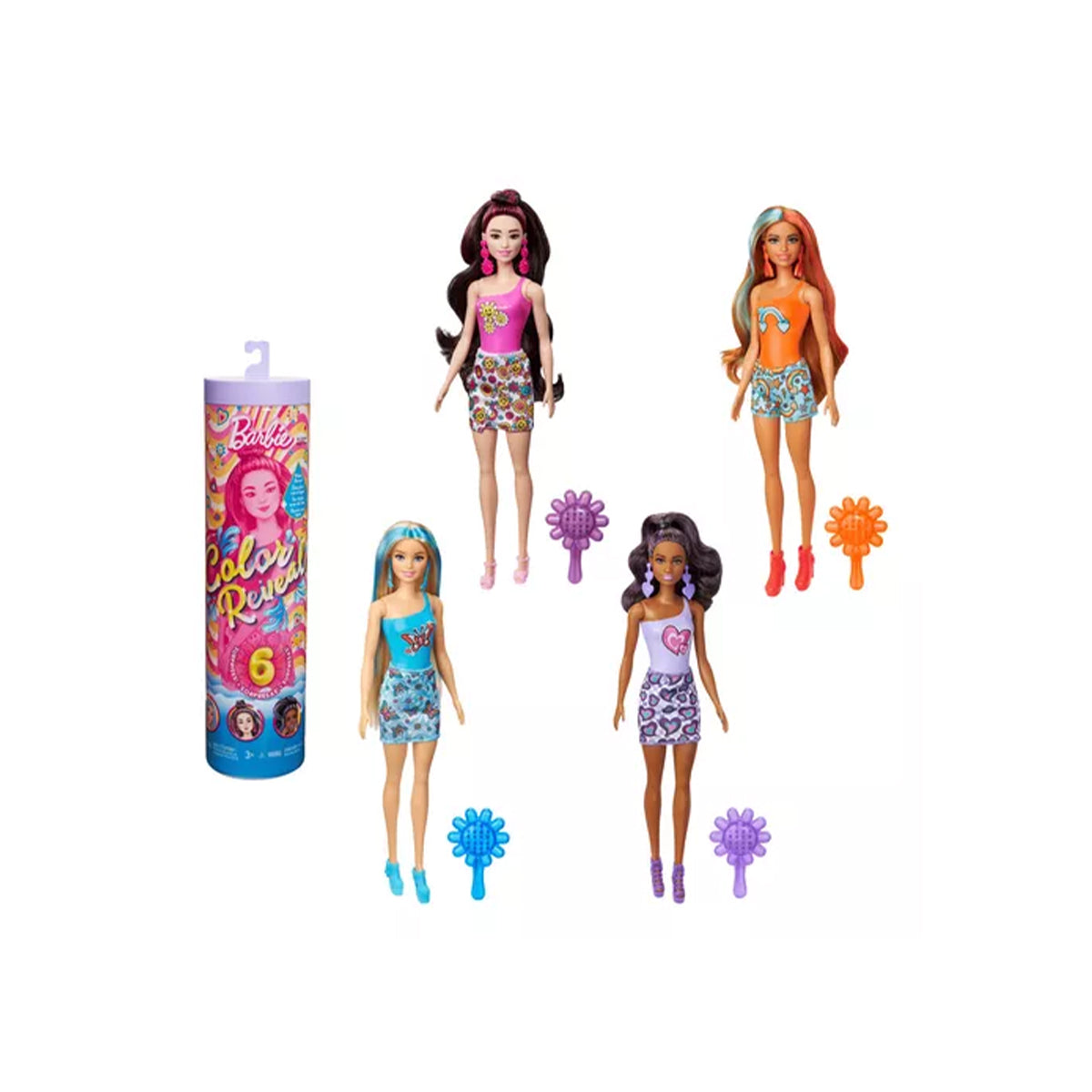 Barbie Color Reveal Colores Del Arcoíris