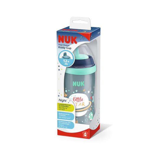 Vaso Kiddy Cup Luminoso Verde 300 Ml. Nuby