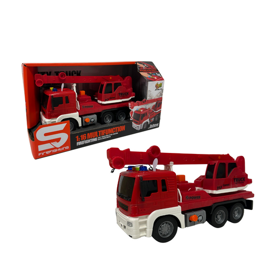 Camión De Bomberos Autobomba Con Luz Y Sonidos De Sirena