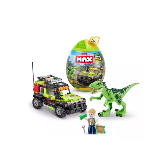 Bloques Dino Aventura Egg Capsula Max 252 Piezas Zuru