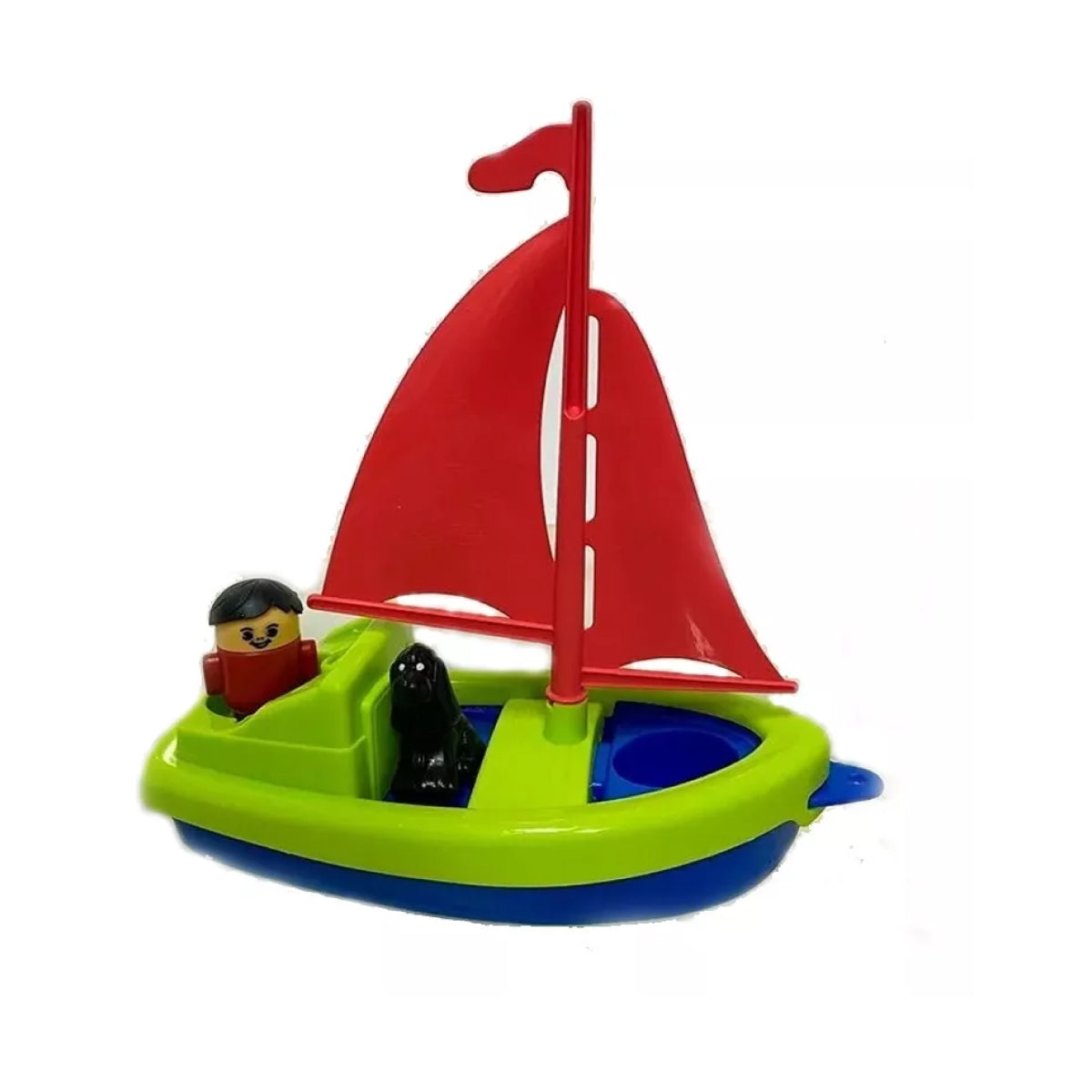 Velero A Pila Con Muñeco Y Perro Antex