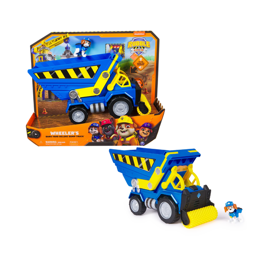 Vehículo Camión Deluxe Rubble Bark Yard Bulldozer Rubble & Crew Vulcanita