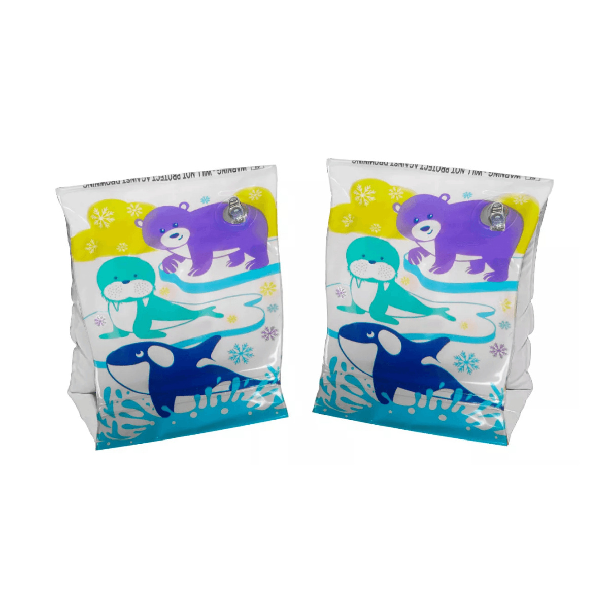 Bracitos Flotadores Inflables "Animalitos" 23x15 cm - PVC Resistente